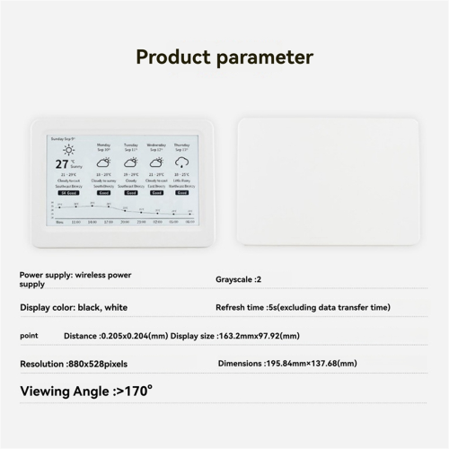 7.5inch NFC-Powered E-Paper Display No Battery Required, 2