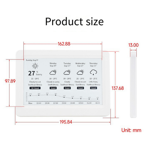 7.5inch NFC-Powered E-Paper Display No Battery Required,