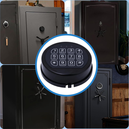 Safe Lock Replacement with Solenoid Lock Black Keypad Electronic Lock 2
