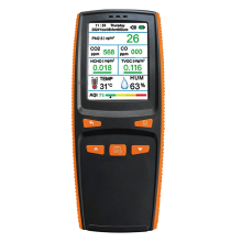 Monitor de calidad del aire 9 en 1 CO/CO2/PM2.5/HCHO/TVOC con almacenamiento de datos