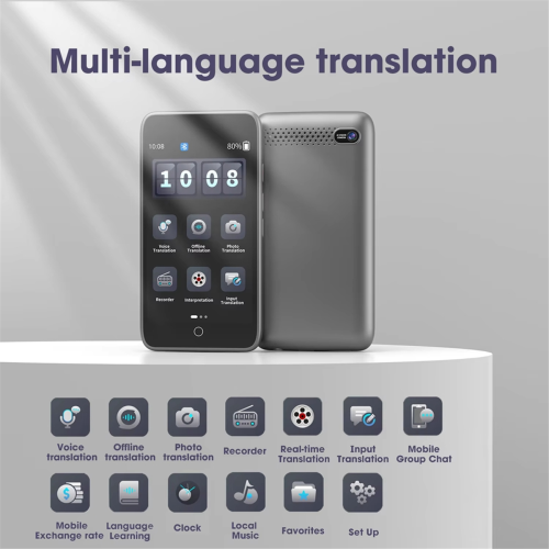 D5 Protable Languages Translation WiFi 142 Language AI Translator 1