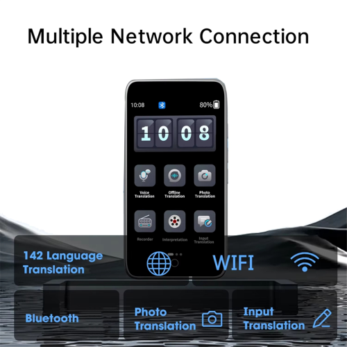 D5 Protable Languages Translation WiFi 142 Language AI Translator 2