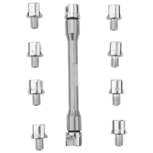 Set di chiavi per raggi per manubrio moto 5.0-6.8 Lunghezza 93 mm Argento