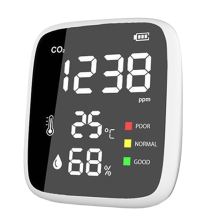 Monitor portátil de temperatura y humedad de CO2 Monitor de calidad del aire