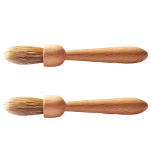 Cepillo para molinillo de café Cepillo de limpieza para cafetera Cepillo de madera de bambú A