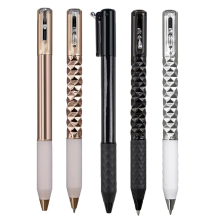 5 Stück Knuspriger Sensorischer Stift, 0,5 mm geometrisches Crinkle-Design, Zappelstift