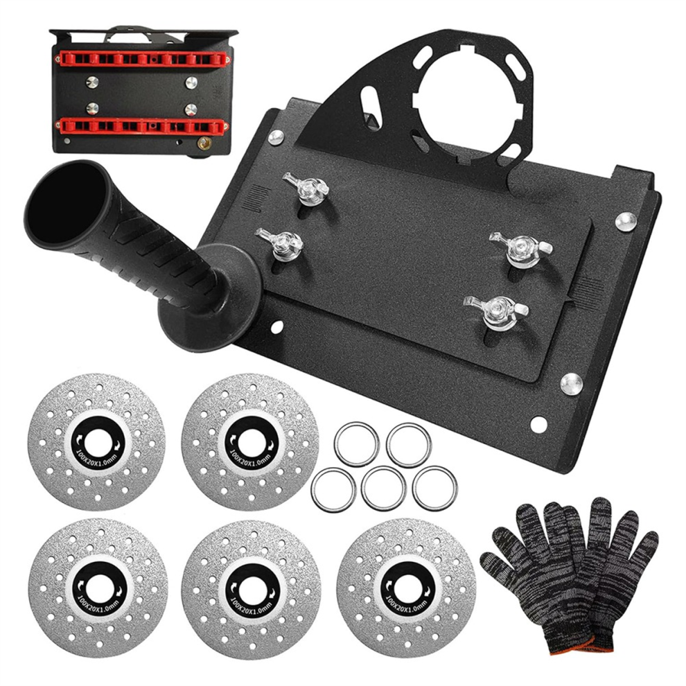 45 Degree Tile Chamfering Tool, Angle Grinder Stand Cutter Holder 4852046403026