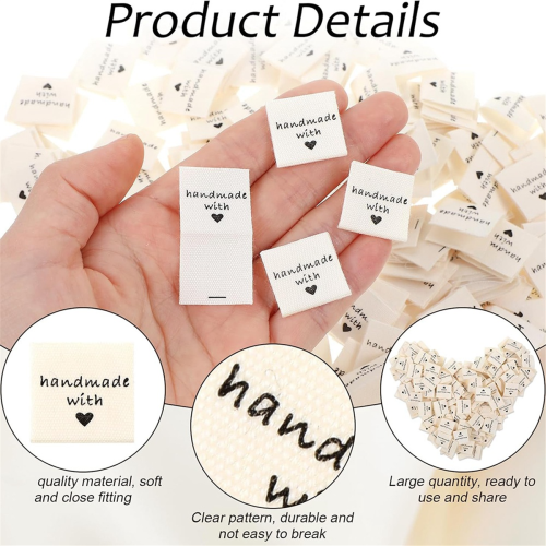 200PCS Sewing Labels for Handmade Items, Handmade 2