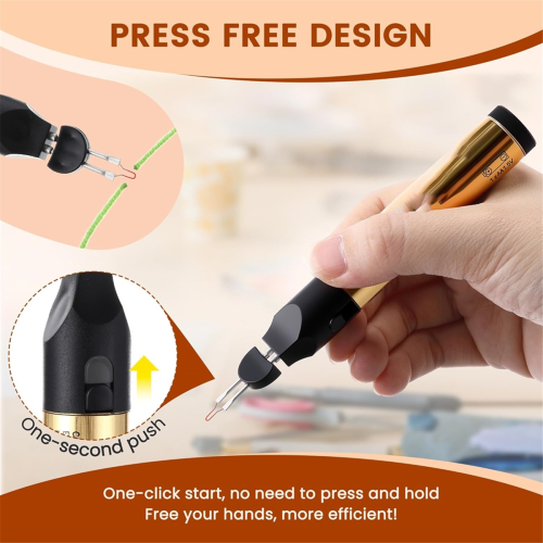Beading Cords Burner with 2PCS Tips, Thread Burner, Cautery Pen 2