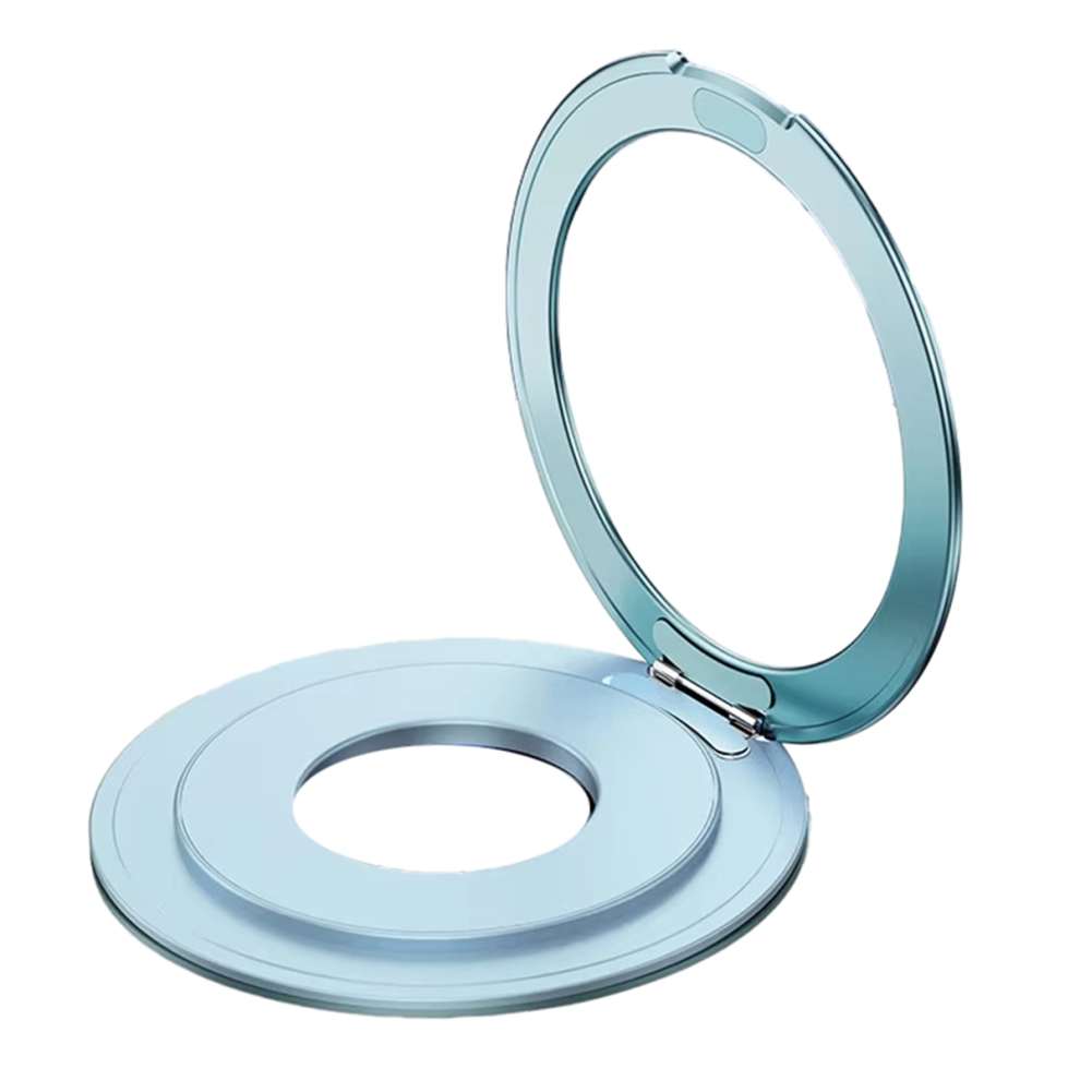 360 Rotation Metal Strong Magnetic Suction Ring Phone Holder Blue 4852046404566