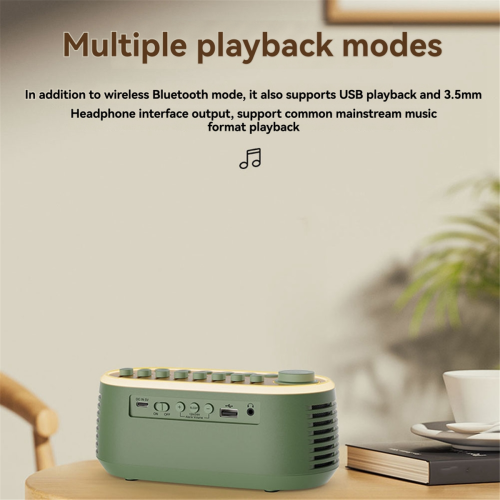 Ηχείο Bluetooth με πολλαπλούς συνδυασμούς λευκού θορύβου, μαύρο 1