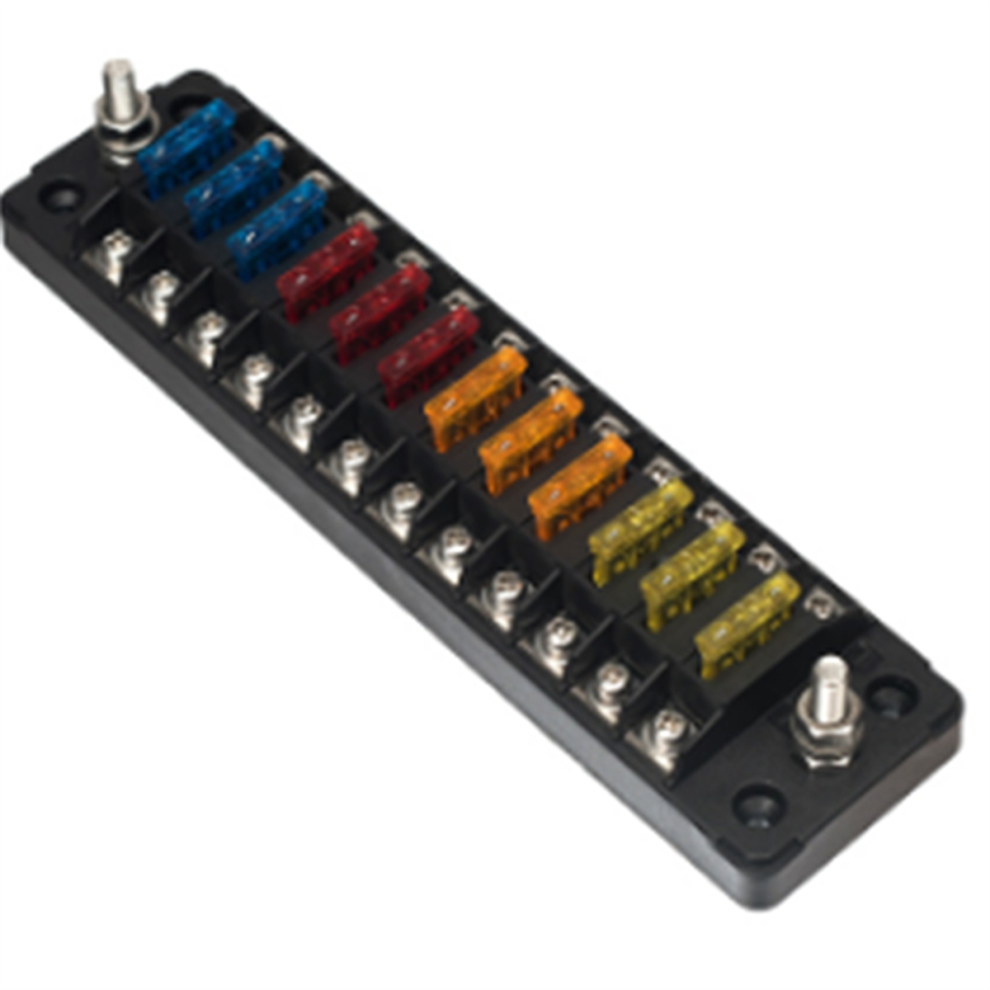 With Double Fuses 12 Ways Blade Fuse Block 32V 75A 4852046402654