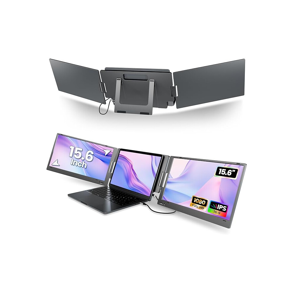 Monitors 15.6" Laptop Screen Extender Monitor, Compatible With 12" -16" Windows
