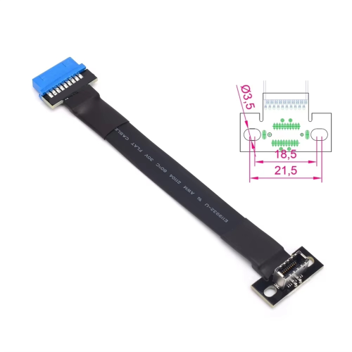 USB 3.0 to USB 3.1 Type C Adapter for PC Motherboard 2
