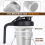 2 Stück Cold Brew Kaffeefilter, Wasserfilter, Weithalsglas 64oz 3