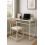 Compact Desk & Chair Set Office Study Table Metal Frame & Cushion Seat 1