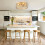 Caged Ceiling Fan with Light Bladeless Fandelier Fan Light 8