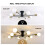 8-Light Sputnik Chandelier, Industrial Semi Flush Mount Ceiling Light 4