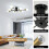 8-Light Sputnik Chandelier, Industrial Semi Flush Mount Ceiling Light 2