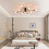 8-Light Sputnik Chandelier, Industrial Semi Flush Mount Ceiling Light 5
