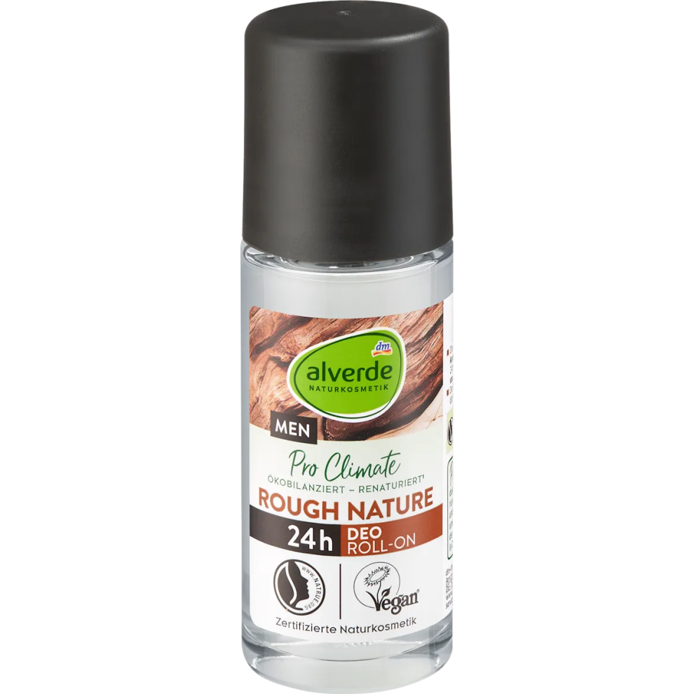 2X alverde NATURKOSMETIK MEN Rough Nature Deodorant Roll-On 50 ml-image-OPC-PJZX729-NEW