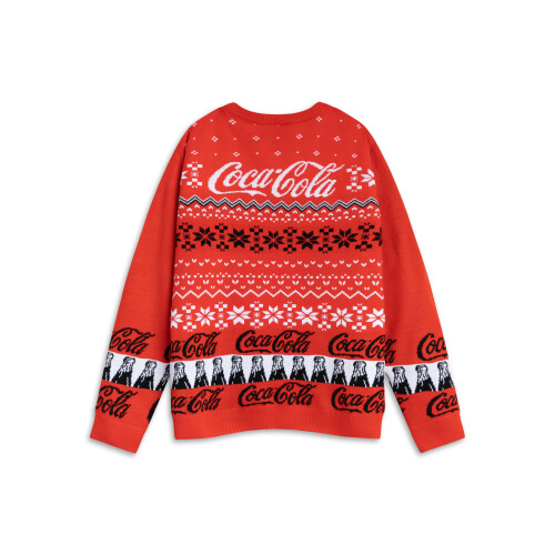 Coca Cola (Small) Coca Cola Christmas Jumper (Mens Red) 1