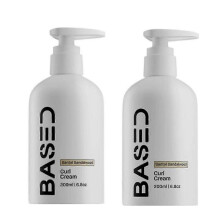 (2pcs)Based on Sea Salt Spray & Santal Sandalwood Curl Cream For Natural Light Hold