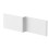 NES Home Nes Home White 1700mm Water Proof L Shaped Square Offset Front Bath Panel 1