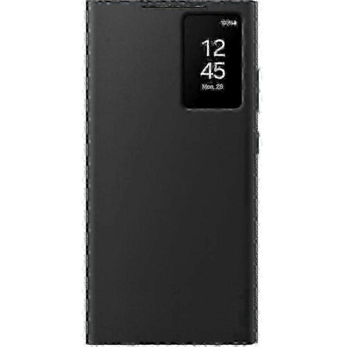 Galaxy S23 Ultra Black View Wallet Case with Card Slots & Stand Function