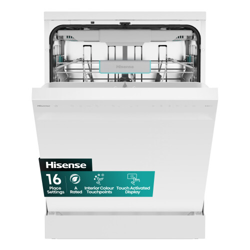 Hisense Hisense HS663A90WUK Full Size Dishwasher - White