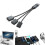 3 In 1 Usb Power Cord Usb Splitter Cable Data Cord for Usb Fans, Mice easter gift 2