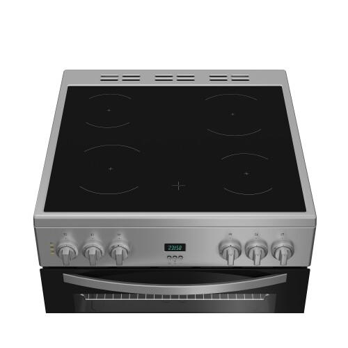 Indesit Indesit IDE6VDCS1 cooker Freestanding cooker A Electric Ceramic Silver 1