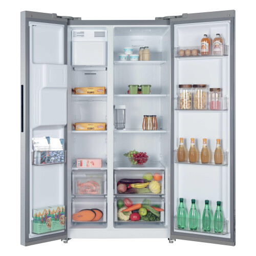 Hoover Hoover HOSS3T918EIXK side-by-side refrigerator Freestanding 556 L E Silver 1