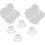 KINZON 2pair Nipple Corrector for Flat Inverted Nipples Silicone with Clear Case 4