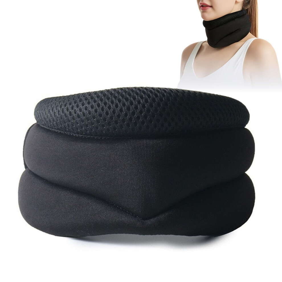 Neck Support for Neck Pain Relief - Adjustable Universal Memory Foam Neck Pillow for Sleeping and Spinal Alignment