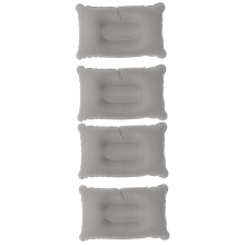 Flocking Pillows Pack of 4, Portable Inflatable Travel Bed Pillows, Outdoor Flocking Material, Compact and Lightweight