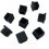 30 Pcs Square Plastic End Caps,20 Mm X 20 Mm Square Plastic Plugs,square Ribbed 4