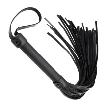 Reitpeitsche Faux Leder Paddel Reiten für Rennstreckenernte - 120 cm, Strapazierfähiges Material, Schwarz