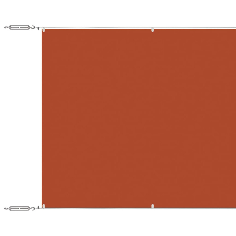 Vidaxl (Terracotta, 100 X 1200 Cm) Vertical Awning Oxford Fabric Awning Privacy Screen Multi Colours/Sizes