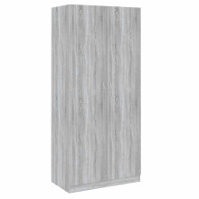 (grey sonoma) vidaXL Wardrobe Clothing Cabinet Hanger Clothes Organiser Unit Engineered Wood