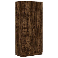 (smoked oak) vidaXL Wardrobe Clothing Cabinet Hanger Clothes Organiser Unit Engineered Wood