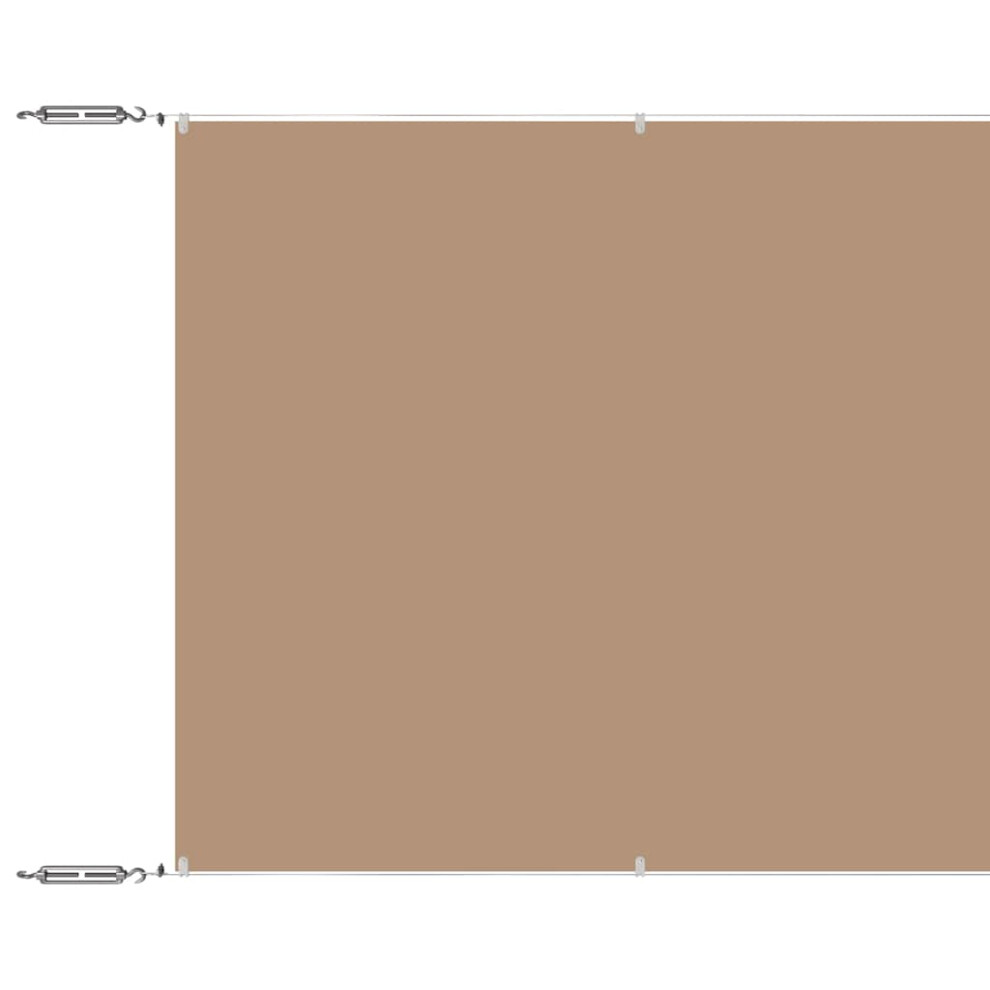 New Vidaxl (Taupe, 60 X 1000 Cm) Vertical Awning Oxford Fabric Awning Privacy Screen Multi Colours/Sizes 148400