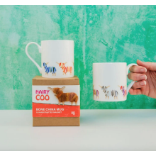 Lovely Hairy Coo Scottish Highland Cow Boxed Bone China Mug