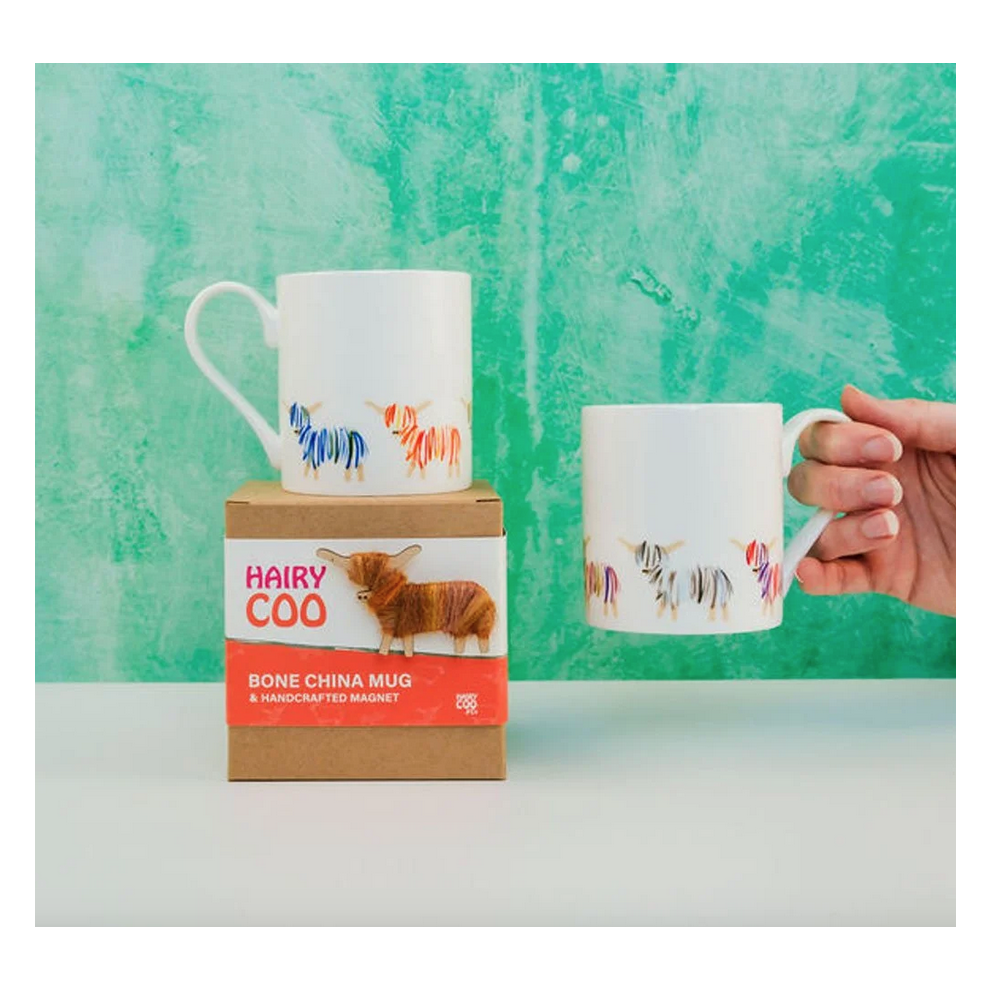 Hairy Coo Lovely Scottish Highland Cow Boxed Bone China Mug