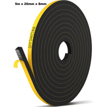 (5m x 20mm x 8mm) DIY Doctor - Draught Excluder Foam Tape