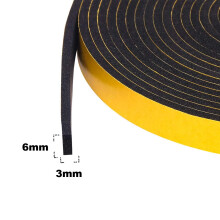 (20m x 6mm x 3mm) DIY Doctor - Draught Excluder Foam Tape