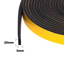 (20m x 20mm x 3mm) DIY Doctor - Draught Excluder Foam Tape
