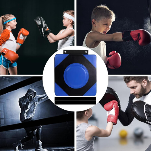 Wall Punch Pad - Boxing Wall Target for Training, Blue Wall-Mounted Blocking Pad, Durable Combat Equipment for Home Use 2