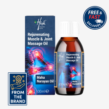Hesh Rejuvenating Muscle & Joint Massage Oil | Reduces Joint Pain | Soothes Muscle Aches | Boosts Circulation | Replenishes and Moisturises | 100ml