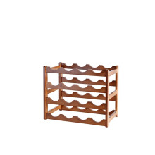 Bottle Rack Wine Rack Cabinet for Home Bar, Kitchen Display, Independent Storage, 1-Piece Wooden Design